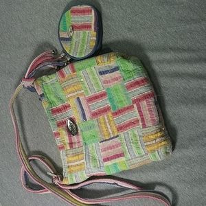 Donna Sharp quilted cross bag with coin purse